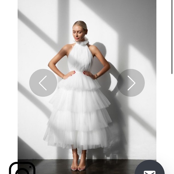 Formal Tiered Ruffle Dress - Picture 6 of 7